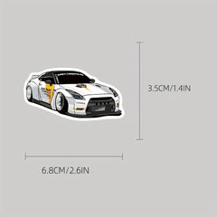 Anime Race Car Decorative Stickers, Waterproof Stickers for Phone Case Laptop