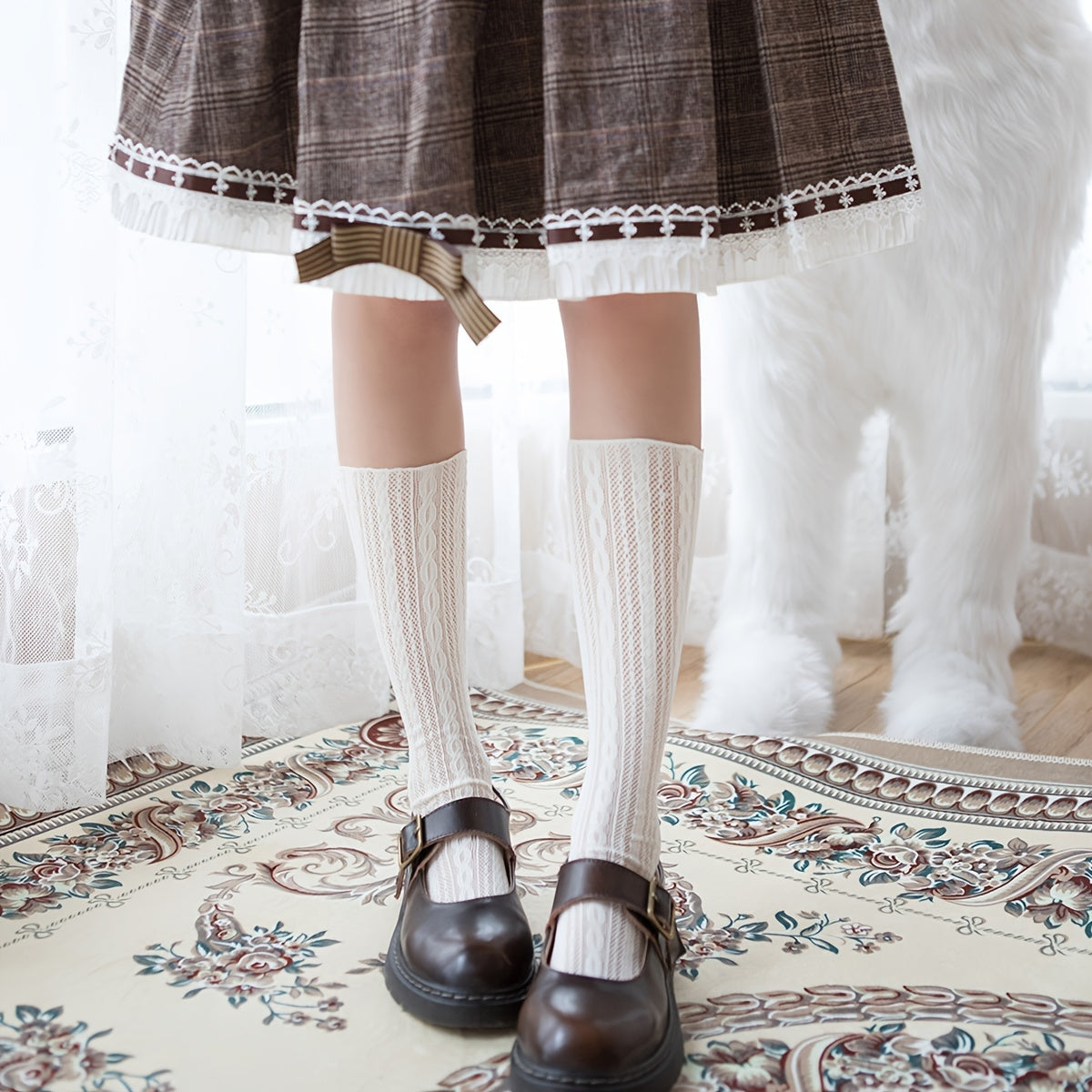 Lolita Hollow Mesh Socks Women's Stockings