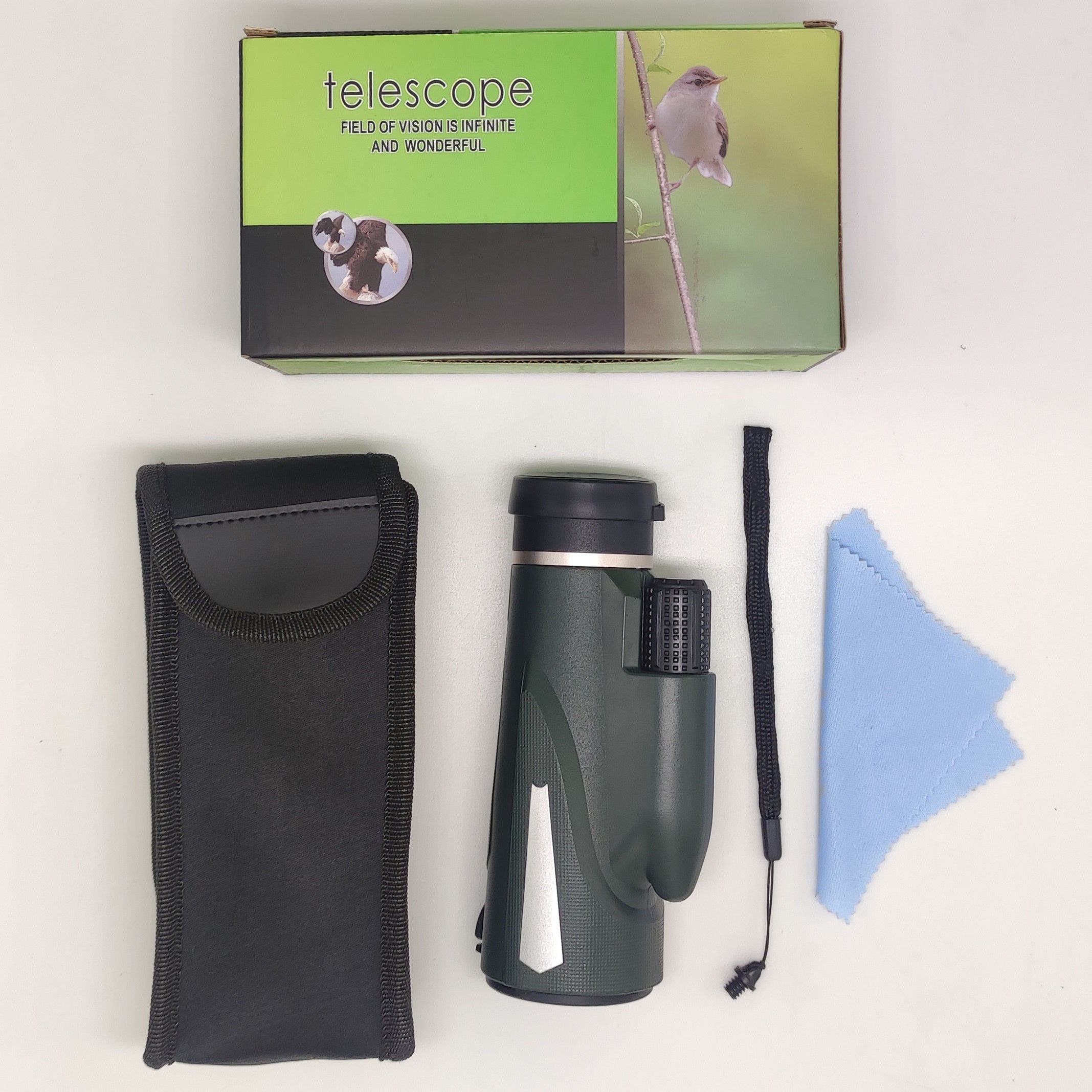 12X50 HD Monocular BAK4 Prism For Bird Watching Travel Concerts