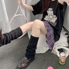 2 Pairs Cable Knit Leg Warmers Knee High Socks Women's Stockings