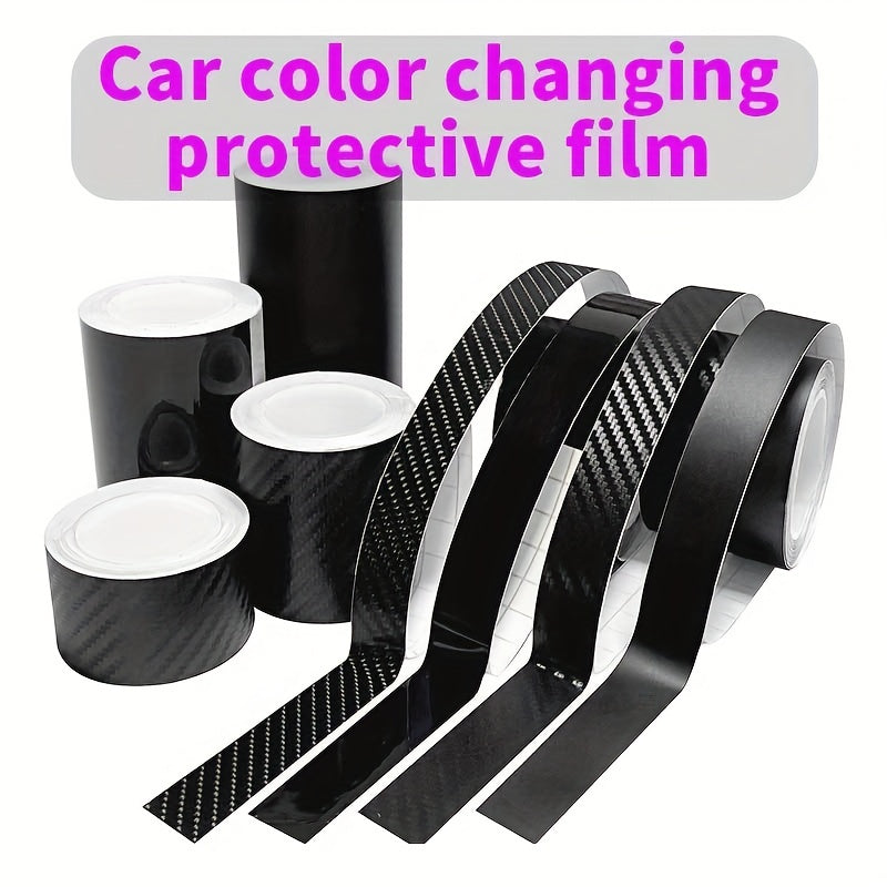 Carbon Fiber Door Sill Strip Bright Matte Car Decoration Sticker