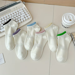 6 Pairs Women's Low Cut Soft & Lightweight Solid Socks