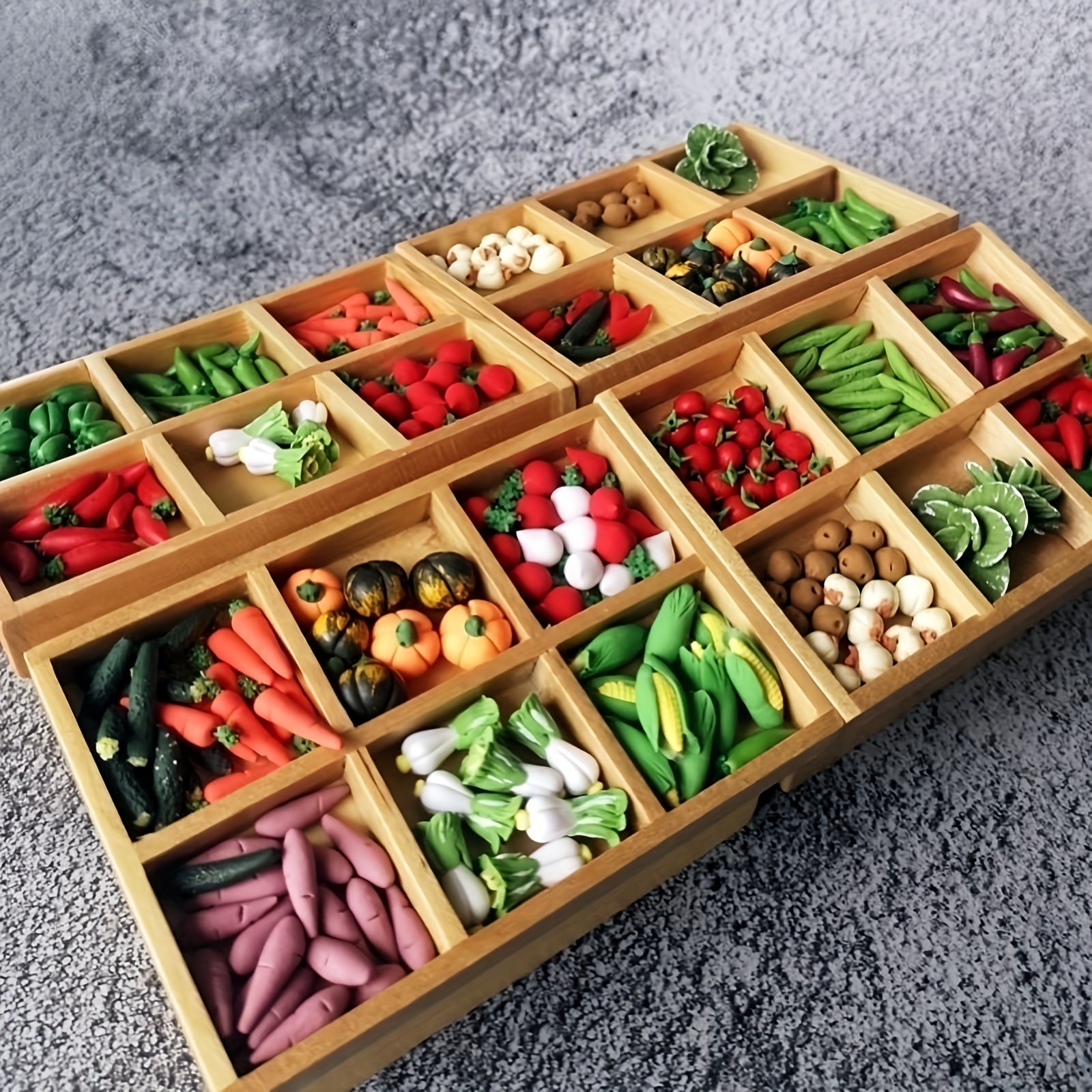 10pcs Polymer Clay Vegetables & Fruits Realistic Dollhouse Accessories 1 12 Scal