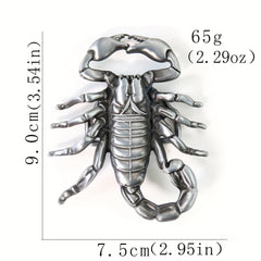 Scorpion King Belt Buckle Western Statement Leather Craft Accessory