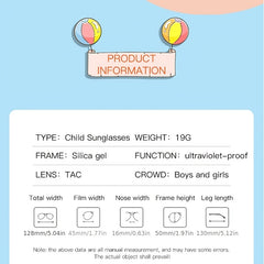 Kids Polarized Sunglasses Round Hexagon Frame TR90 UV400