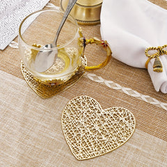 Heart Coasters and Table Mats for Weddings and Home Decor