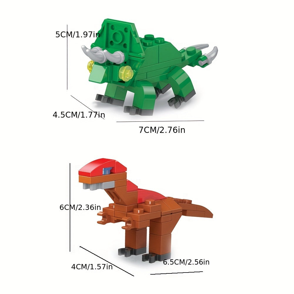 6pcs Dinosaur Egg Building Blocks Colorful Dinosaur & Egg Toy
