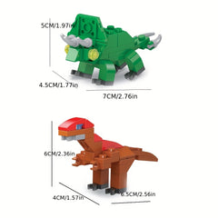 6pcs Dinosaur Egg Building Blocks Colorful Dinosaur & Egg Toy