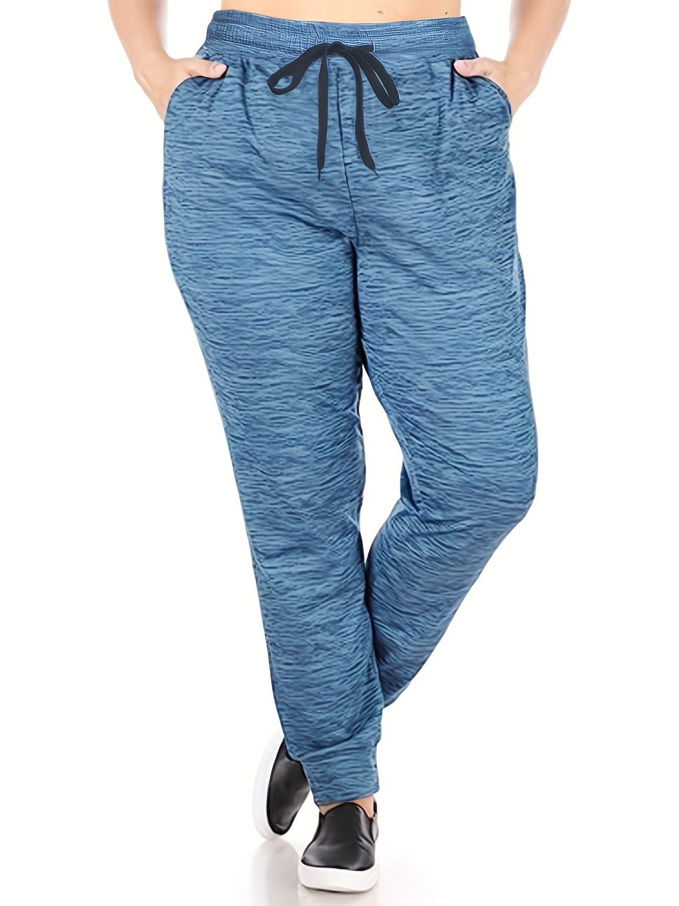  Tie Waist Straight Leg Workout Fitness Joggers