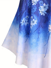  Boho Ombre Floral Print Cami Top