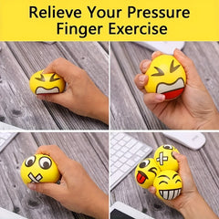 Smiling Face Pressure Ball PU Ball Elastic Ball Foam Decompression