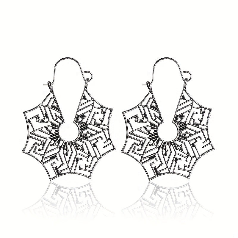 Spider Wed Dangle Earrings Bohemian Style Alloy Jewelry Female Gift