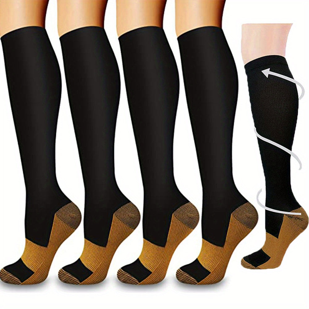 Copper Compression Socks for Circulation Support in Activities