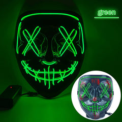 Ghost Luminous Face Mask for Halloween Party