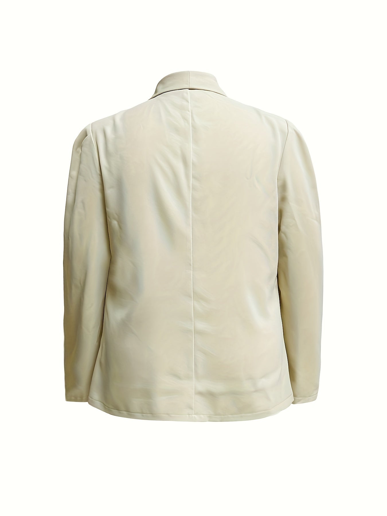  Casual Blazer Women's Plus Solid Long Sleeve Shawl Collar Workwear
