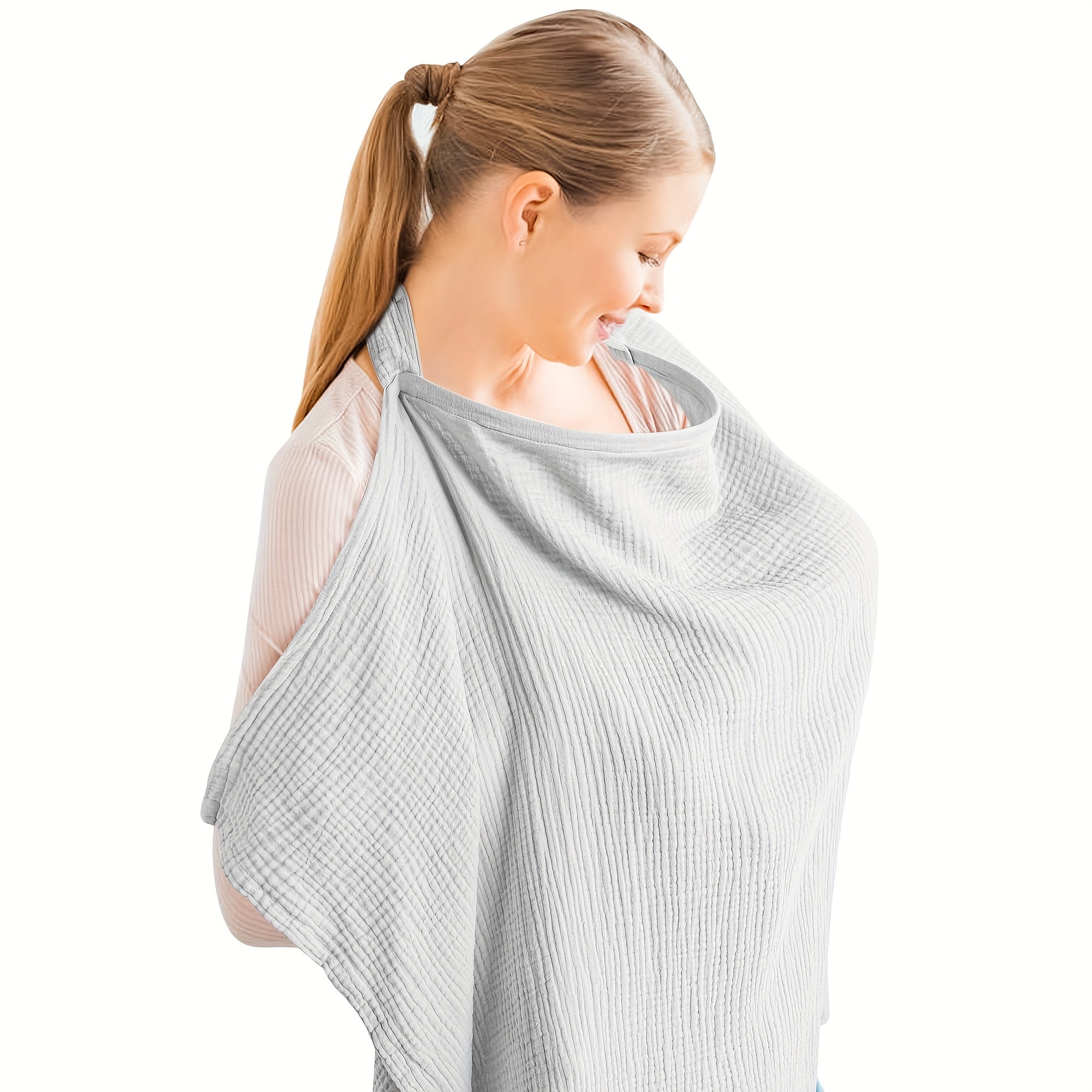 Muslin Nursing Cover Breathable Breastfeeding Apron