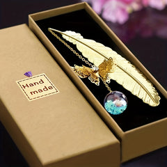 Metal Butterfly Feather Bookmark - Perfect Gift for Women & Girls