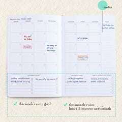 A5 Goal Planner Habit Tracker Gratitude Journal