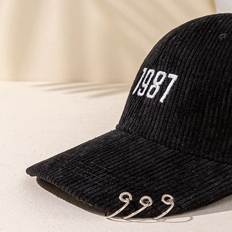 Men's Embroidered 1997 Corduroy Polyester Baseball Cap