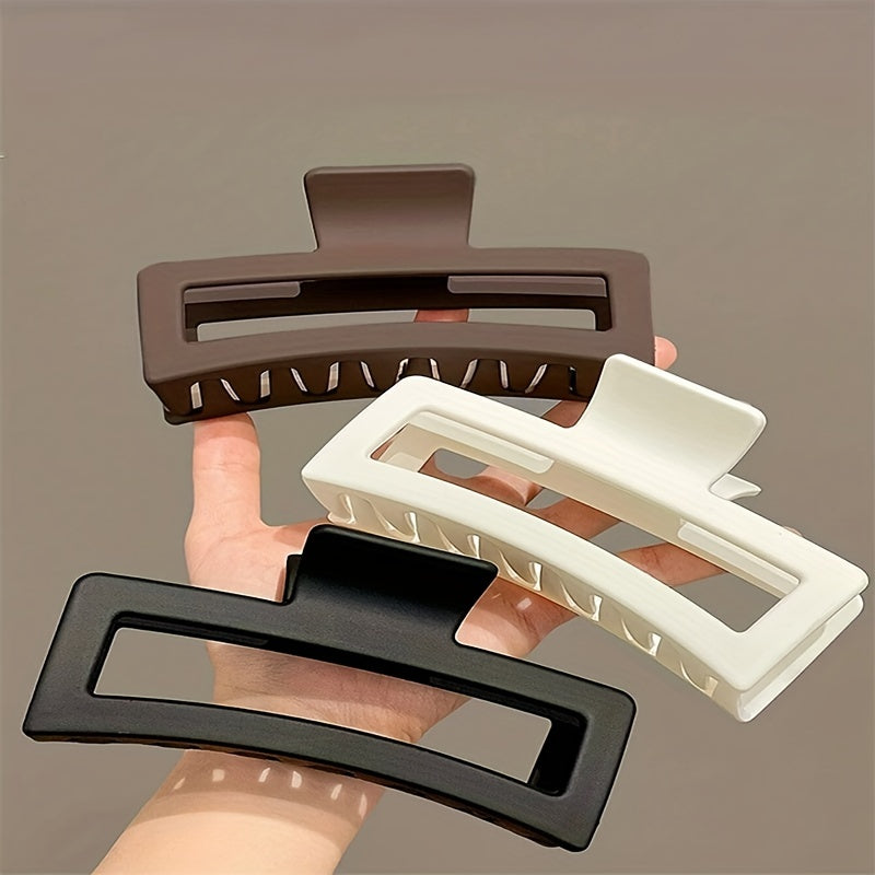 Frosted Oversize Hair Claw Clip Strong Hold Grip Jaw Clip