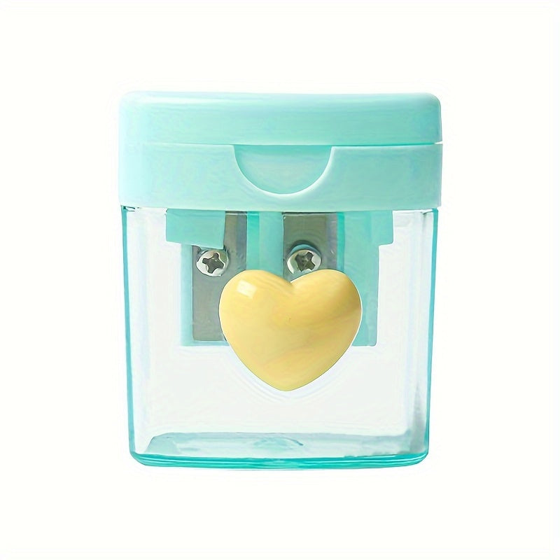 Macaron Colored Pencil Sharpener Sky Green Pink Manual Office Pencil Sharpener