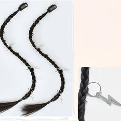 Y2K Hair Clip Braided Ponytail Wig Boxing Dreadlock Wigs Accessories