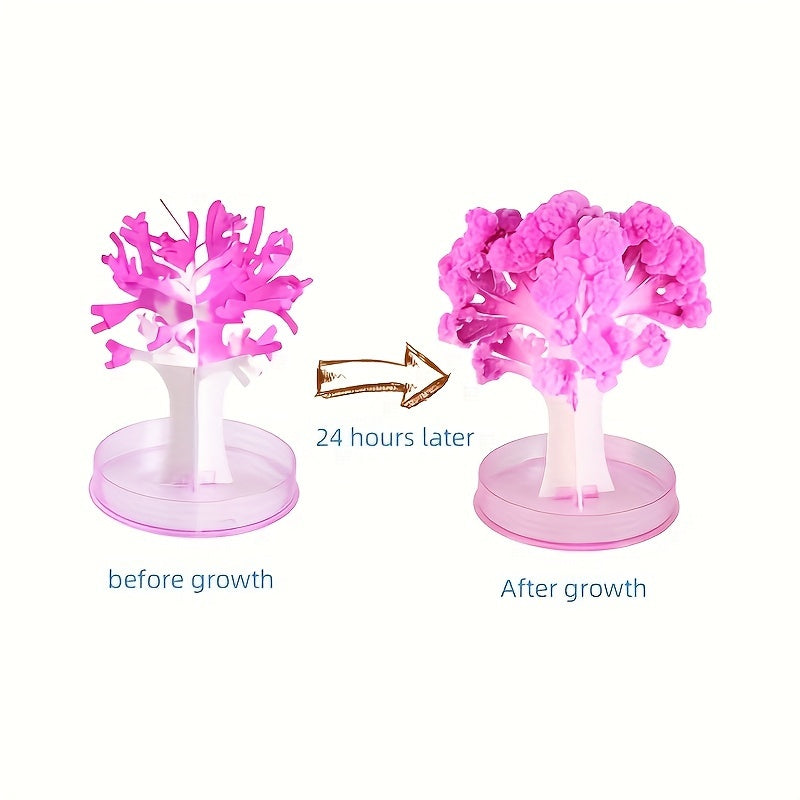 Paper Christmas Tree Blooming Crystallization Experiment
