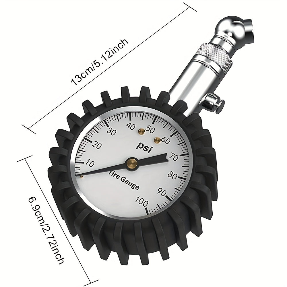 Large Dial Tire Pressure Gauge for Cars and Trucks