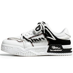 Men's Platform Skate Shoes Lightweight Non slip Sneakers