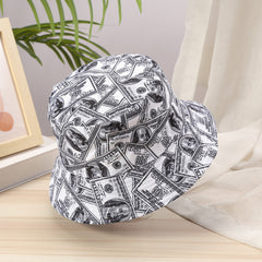Dollars Print Reversible Lightweight Fisherman Cap