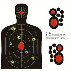 20pcs Reactive Splatter Targets Fluorescent 24 X 36 Self-adhesive