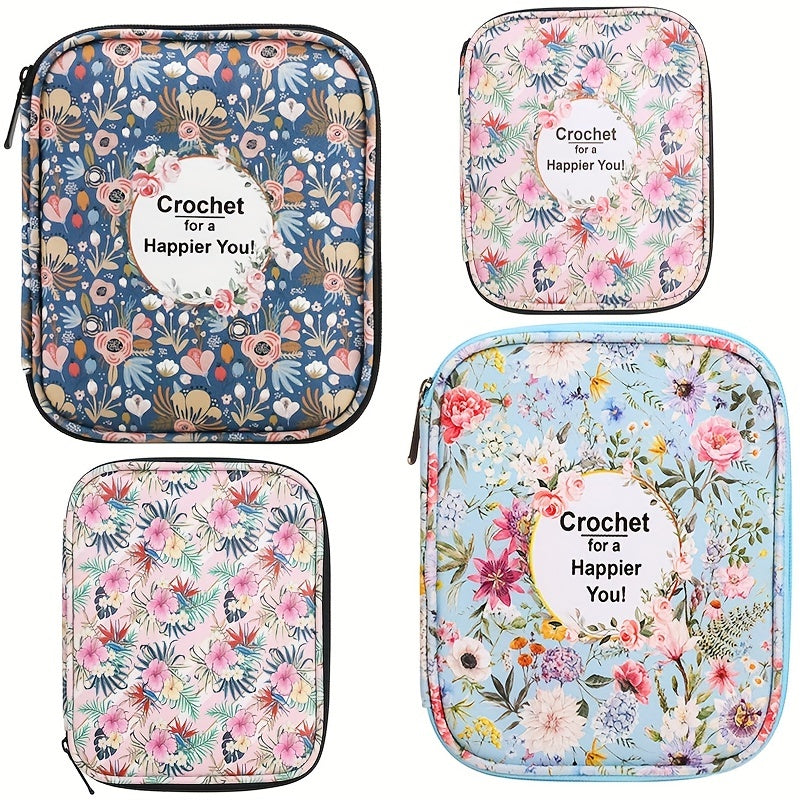 Crochet Storage Bag Knit Needle Zippered Storage Bag Waterproof