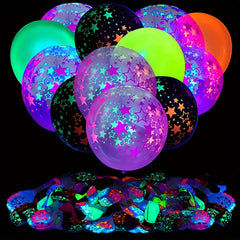 10pcs Bright Fluorescent Birthday Balloons for Party Decorations