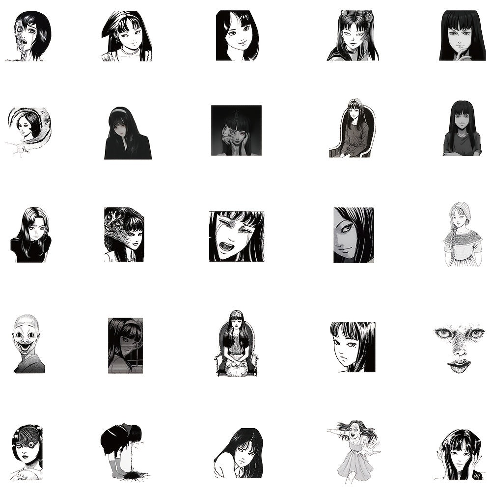 50 Colorful Anime Stickers for Personalizing Your Luggage, Phone, Helmet & More