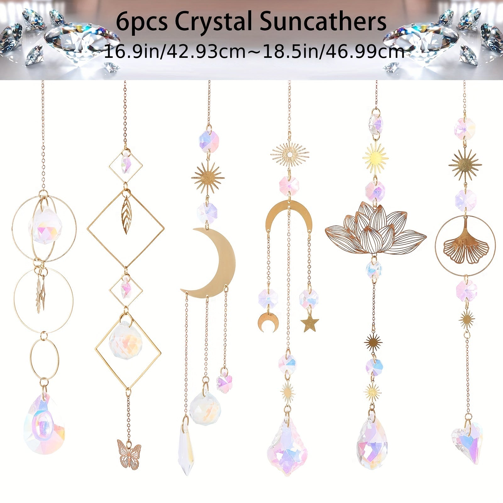Crystal Sun Catcher Wind Chime - Add Sparkle to Your Home