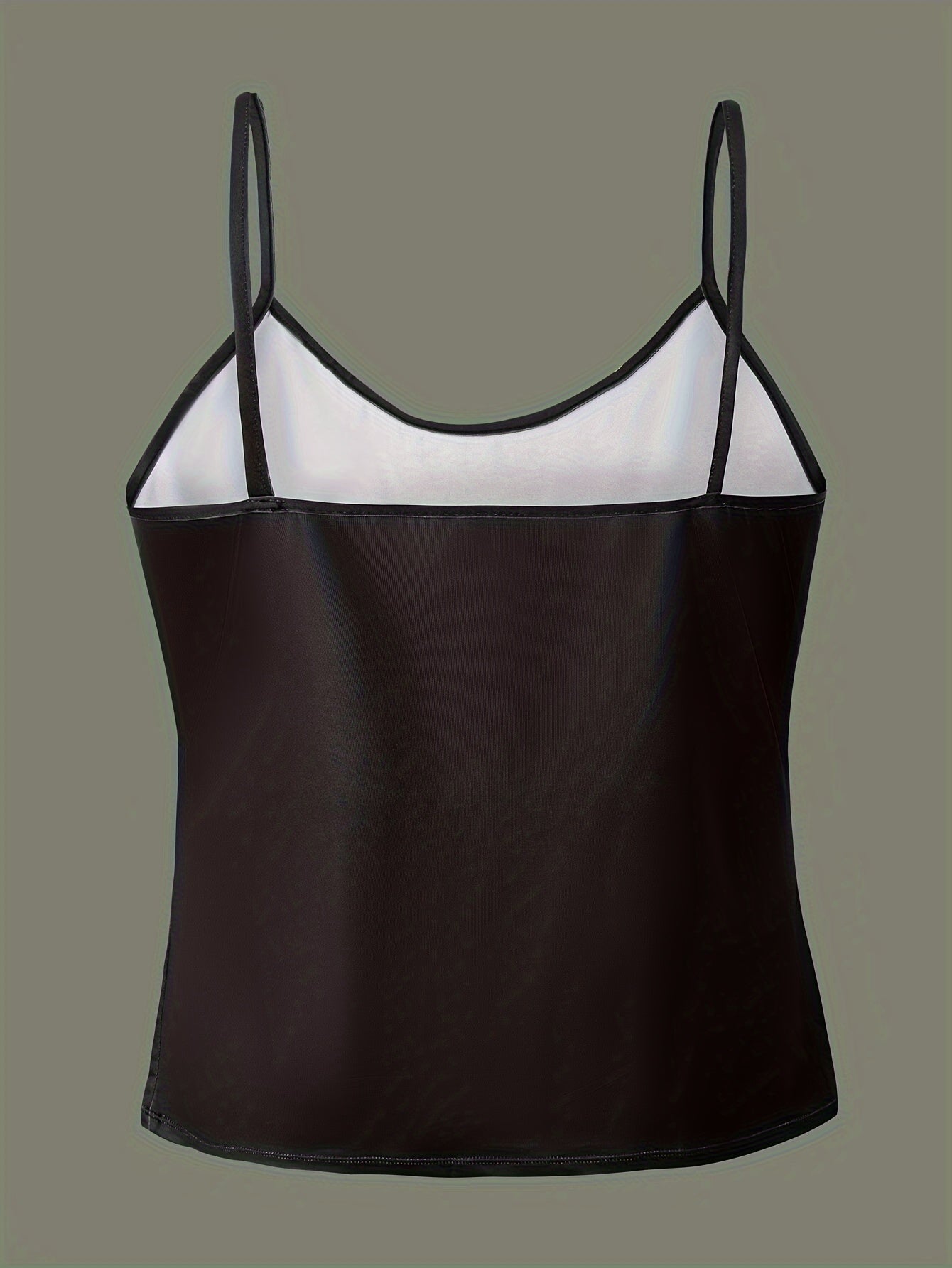 Cross Pattern Cami Top Crew Neck Sleeveless Top