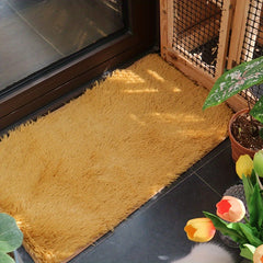 Tie Dye Solid Rug Machine Washable Floor Mat Fluffy Indoor Decorative Carpet