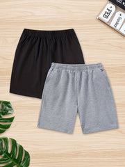 Girls High Stretch Sweat Shorts for Sports Leisure