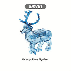 Christmas Deer Building Blocks Hand Puzzle Toys for Kids