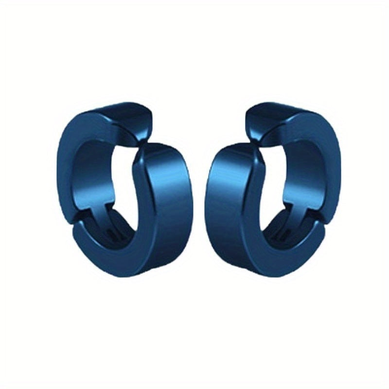 Titanium Steel Small Earrings for Men