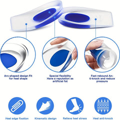 Medical Silicone Heel Pads - Gel Heel Cup Plantar Fasciitis Liner