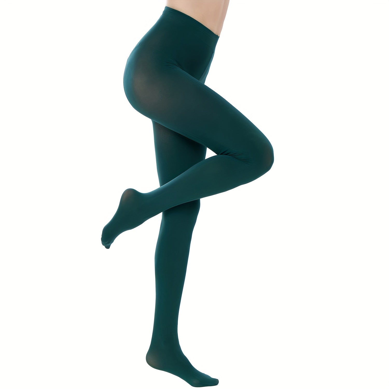 Women's Footed Tights 80D High Waist Semi Opaque Pantyhose