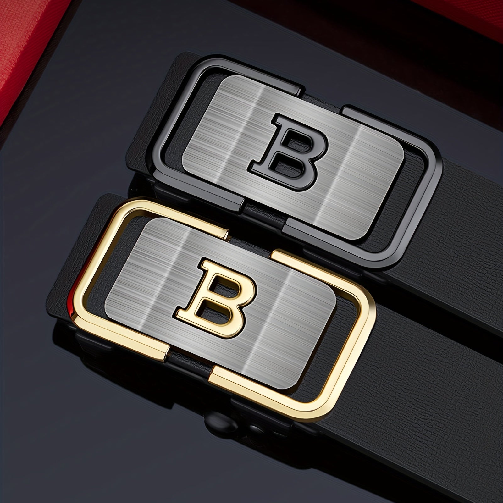 Casual Men's Belt With Toothless B Buckle High Alloy Length 47 2441inch