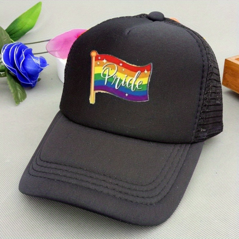 Rainbow Element Net Cap Baseball Cap for Men