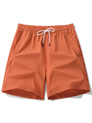 Quick Dry Men's Drawstring Shorts for Summer Gym Workout