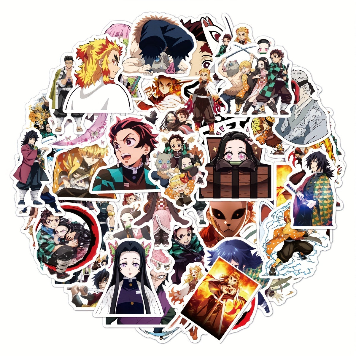 50Pcs Mixed Anime Cartoon Laptop Toy Stickers