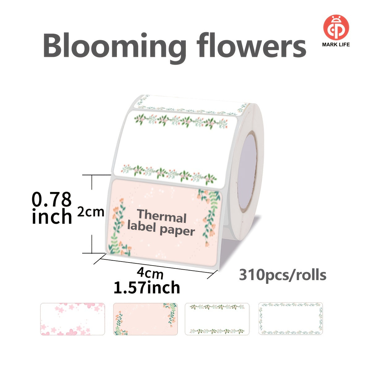 310 Sheets Thermal Label Printing Paper for P50/D100 Label Machine Tapes
