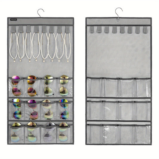 Dual Sided Sunglasses Organizer Jewelry Display Storage