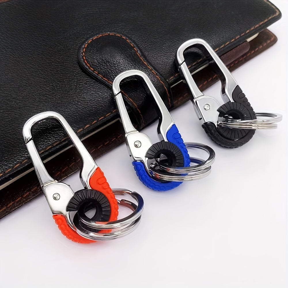 Creative Car Key Chain Waist Hanging Stainless Steel Key Ring Gift