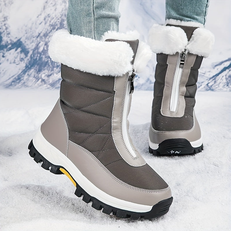 Women's Non-slip High Tube Snow Shoes Warm Thick Bottom Shoes